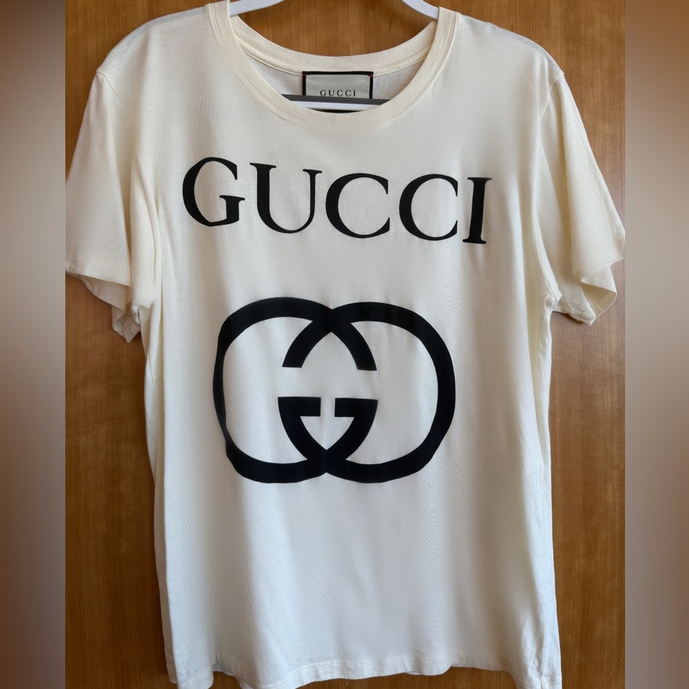 Gucci Ivory Top with Black Accents